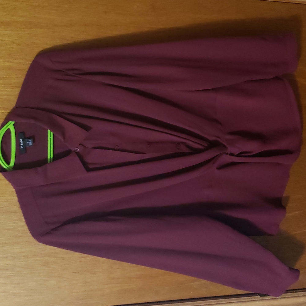 Alfani Burgundy Blouse